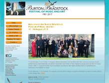Tablet Screenshot of burtonbradstockfestival.com